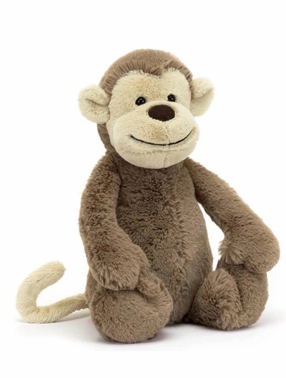 Retired LE Jellycat Bashful Monkey Stuffed Animal, Small, Rare Amusesbles Circus